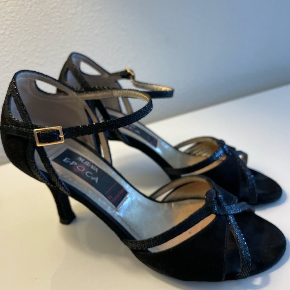 Elegant Black Strappy Heels